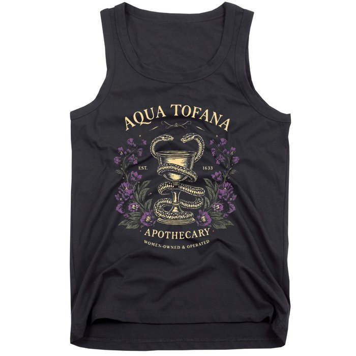 Feminist Aqua Tofana Apothecary Tank Top