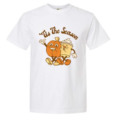 Fall Autumn Tis The Season Pumpkin Spice Coffee Latte Garment-Dyed Heavyweight T-Shirt