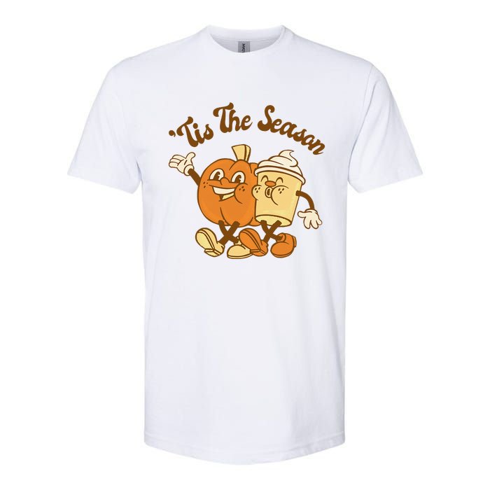 Fall Autumn Tis The Season Pumpkin Spice Coffee Latte Softstyle CVC T-Shirt