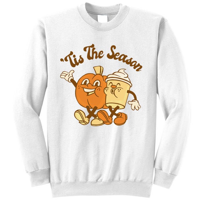 Fall Autumn Tis The Season Pumpkin Spice Coffee Latte Sweatshirt