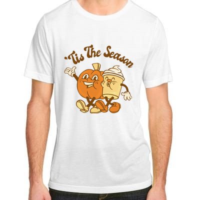 Fall Autumn Tis The Season Pumpkin Spice Coffee Latte Adult ChromaSoft Performance T-Shirt