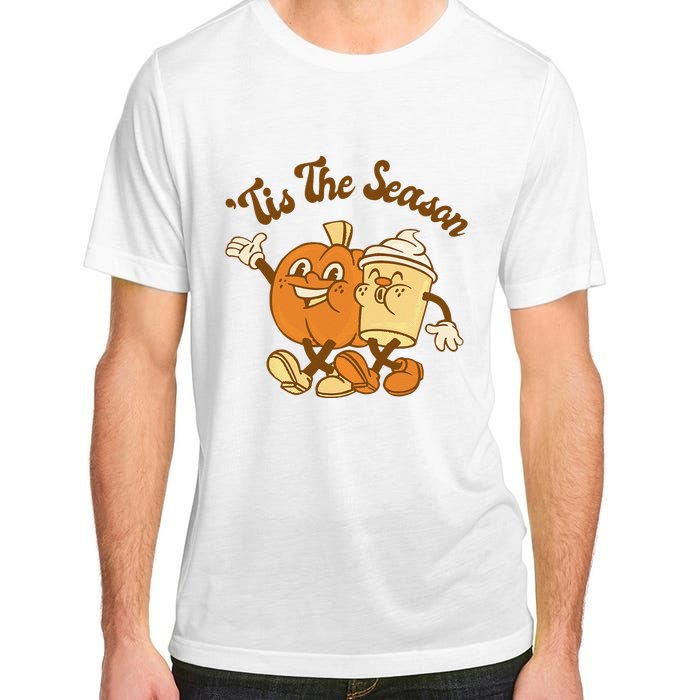 Fall Autumn Tis The Season Pumpkin Spice Coffee Latte Adult ChromaSoft Performance T-Shirt