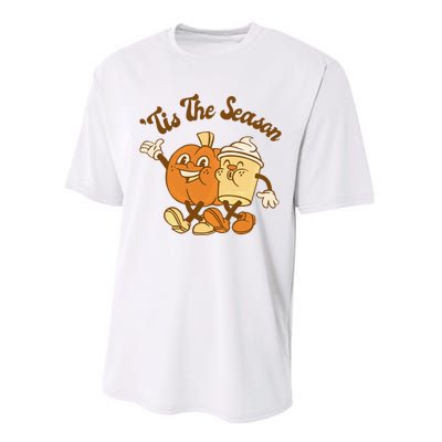 Fall Autumn Tis The Season Pumpkin Spice Coffee Latte Performance Sprint T-Shirt