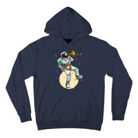 Funny Astronaut Trombone Art For Trombone Player Hoodie