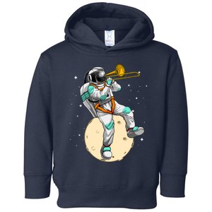 Funny Astronaut Trombone Art For Trombone Player Toddler Hoodie