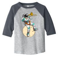 Funny Astronaut Trombone Art For Trombone Player Toddler Fine Jersey T-Shirt