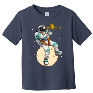 Funny Astronaut Trombone Art For Trombone Player Toddler T-Shirt