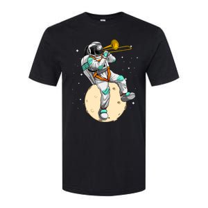 Funny Astronaut Trombone Art For Trombone Player Softstyle CVC T-Shirt