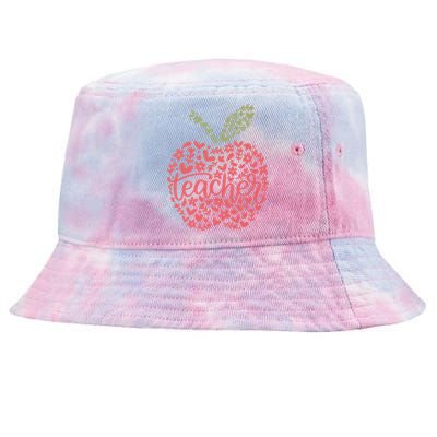 Floral Apple Teacher Life Teacher Appreciation Teaching Gift Tie-Dyed Bucket Hat