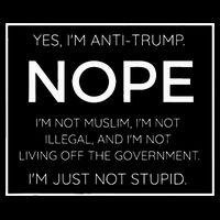 Funny Anti Trump Quote IM Just Not Stupid Cooling Performance Crew T-Shirt