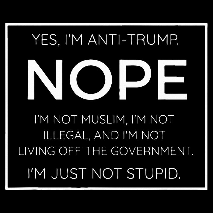 Funny Anti Trump Quote IM Just Not Stupid Cooling Performance Crew T-Shirt