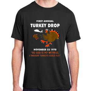 First Anual Turkkey Drop Adult ChromaSoft Performance T-Shirt