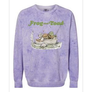 Frog And Toad A Little Book Of Big Thoughts Lover Gift Idea Trending Colorblast Crewneck Sweatshirt