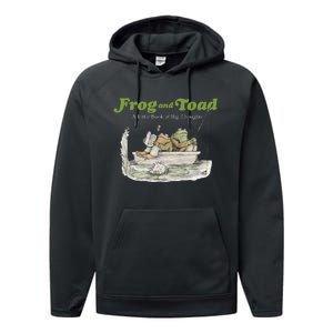 Frog And Toad A Little Book Of Big Thoughts Lover Gift Idea Trending Performance Fleece Hoodie