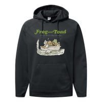 Frog And Toad A Little Book Of Big Thoughts Lover Gift Idea Trending Performance Fleece Hoodie