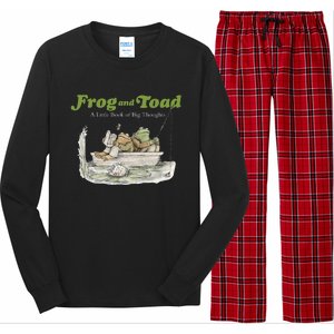 Frog And Toad A Little Book Of Big Thoughts Lover Gift Idea Trending Long Sleeve Pajama Set