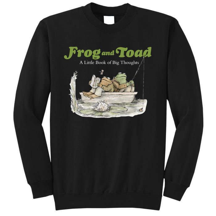 Frog And Toad A Little Book Of Big Thoughts Lover Gift Idea Trending Tall Sweatshirt