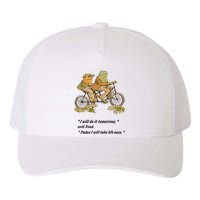 Frog And Toad I Will Do It Tomorrow Said Today I Will Take Life Easy Yupoong Adult 5-Panel Trucker Hat