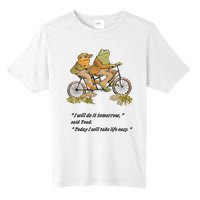 Frog And Toad I Will Do It Tomorrow Said Today I Will Take Life Easy Tall Fusion ChromaSoft Performance T-Shirt