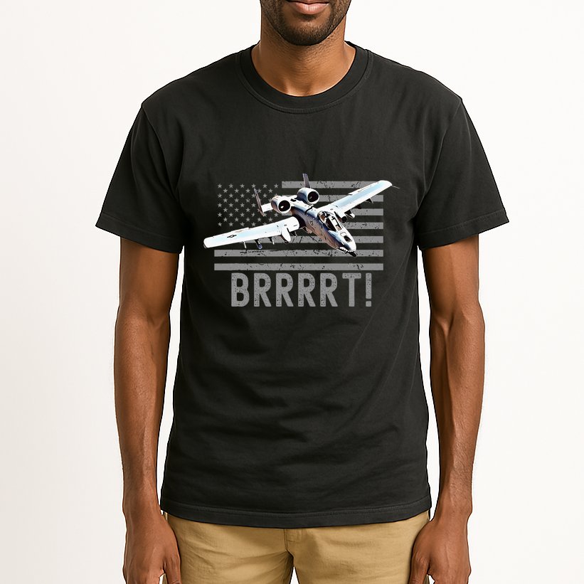 Funny A10 Thunderbolt Warthog Brrrrrt Tall T-Shirt