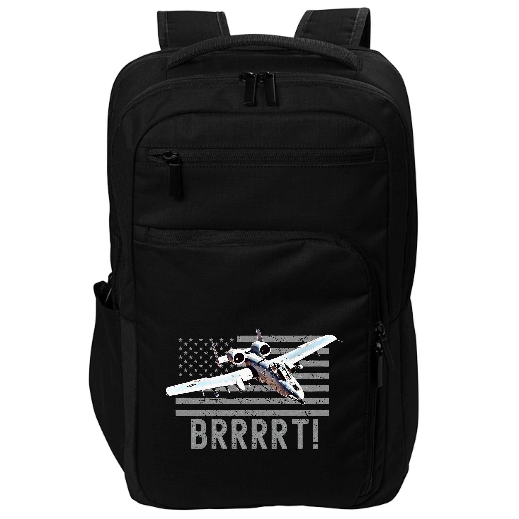 Funny A10 Thunderbolt Warthog Brrrrrt Impact Tech Backpack