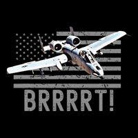 Funny A10 Thunderbolt Warthog Brrrrrt Impact Tech Backpack