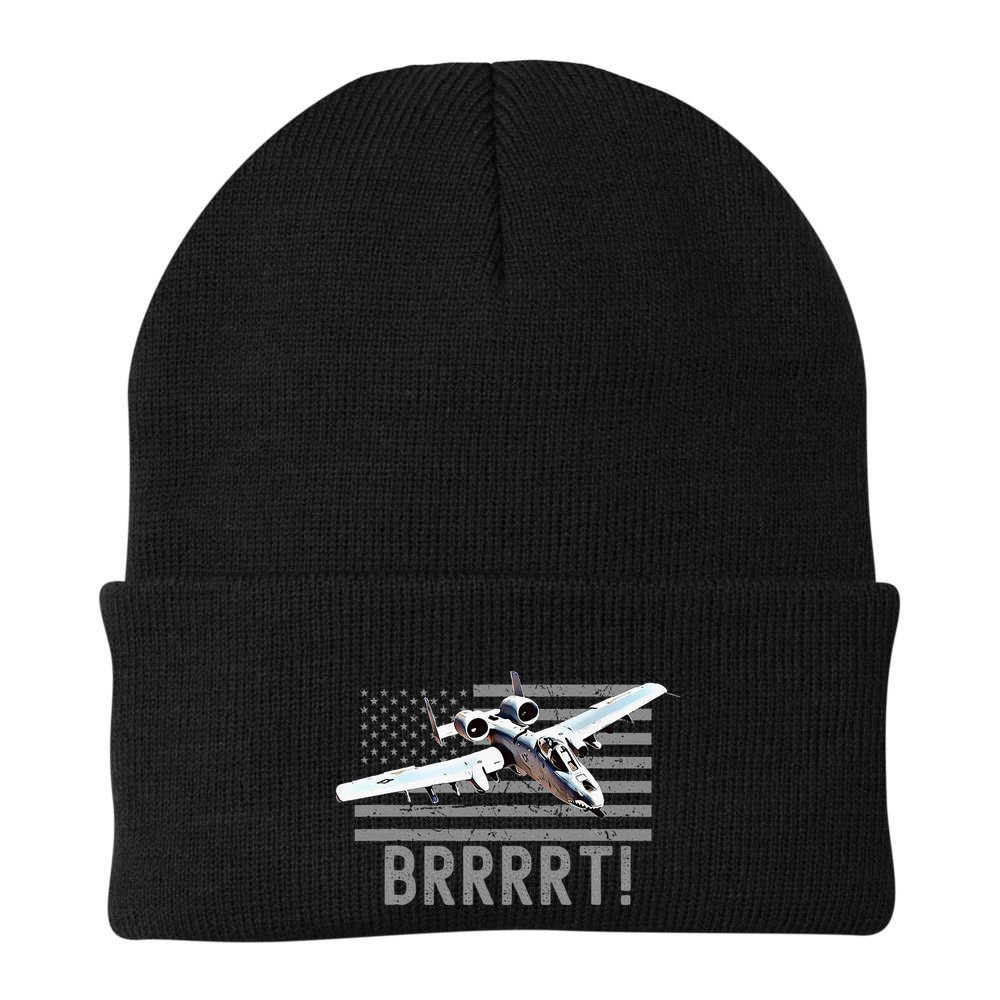 Funny A10 Thunderbolt Warthog Brrrrrt Beanie