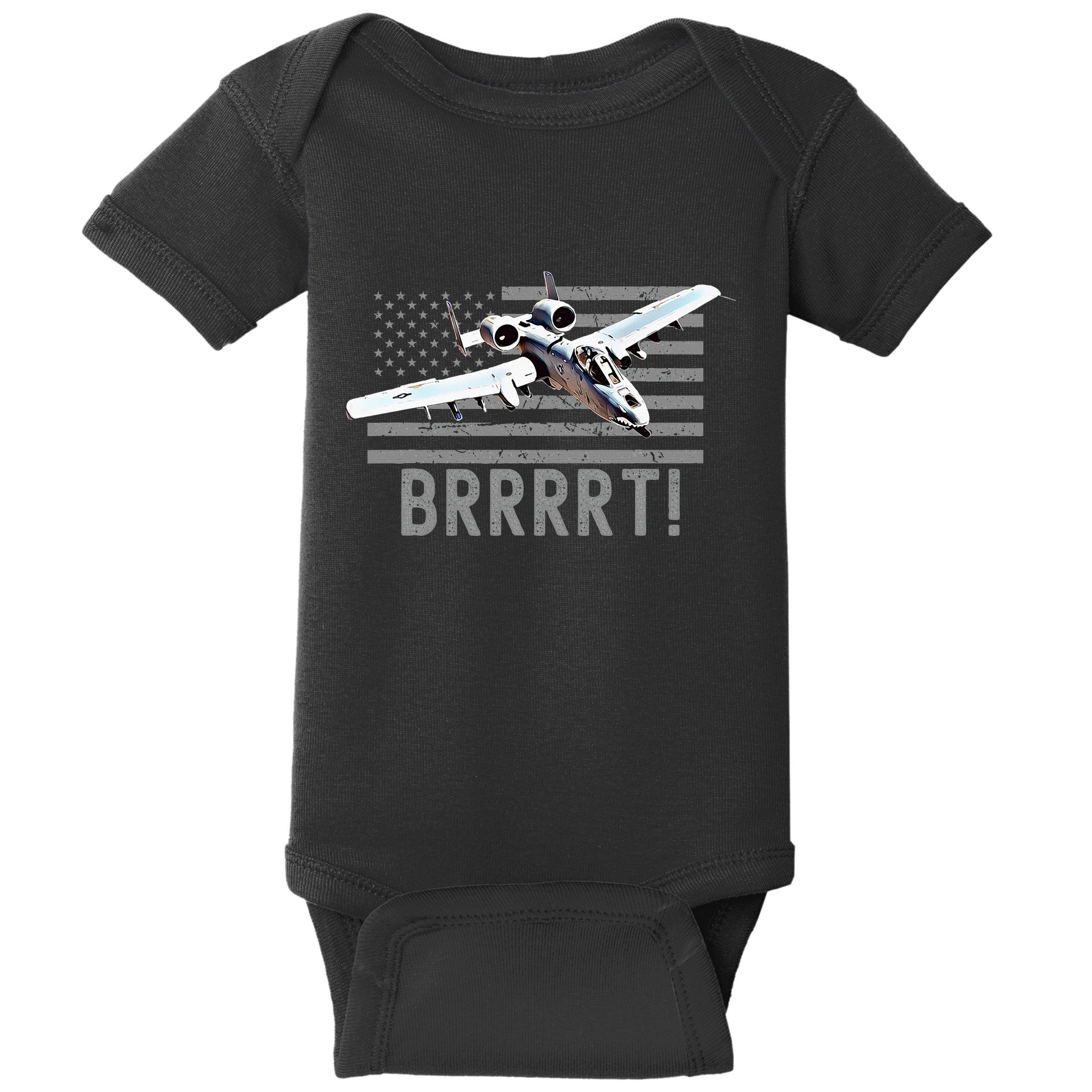 Funny A10 Thunderbolt Warthog Brrrrrt Baby Bodysuit