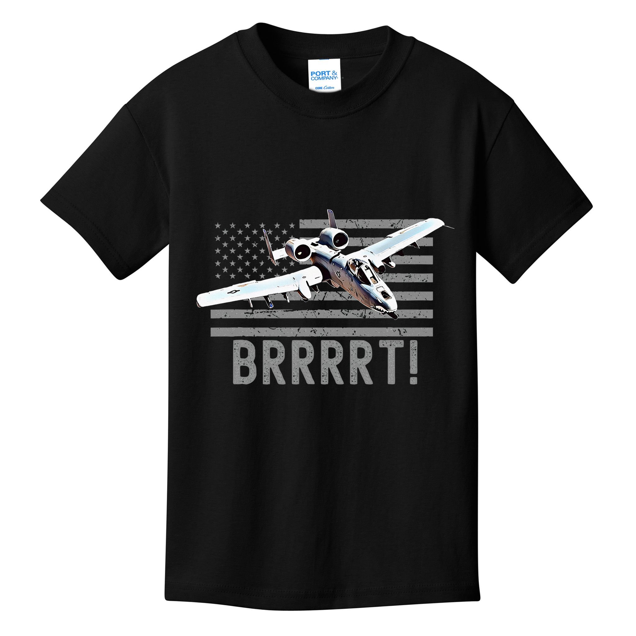 Funny A10 Thunderbolt Warthog Brrrrrt Kids T-Shirt