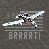 Funny A10 Thunderbolt Warthog Brrrrrt Cotton Canvas Backpack