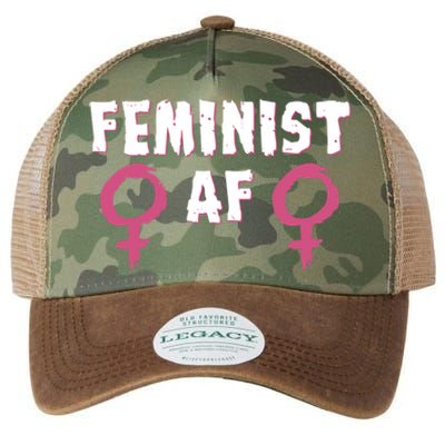 Feminist Af Tee Retro Vintage 70's Feminism Tee Great Gift Legacy Tie Dye Trucker Hat