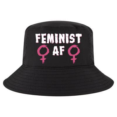 Feminist Af Tee Retro Vintage 70's Feminism Tee Great Gift Cool Comfort Performance Bucket Hat