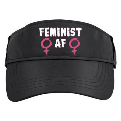 Feminist Af Tee Retro Vintage 70's Feminism Tee Great Gift Adult Drive Performance Visor