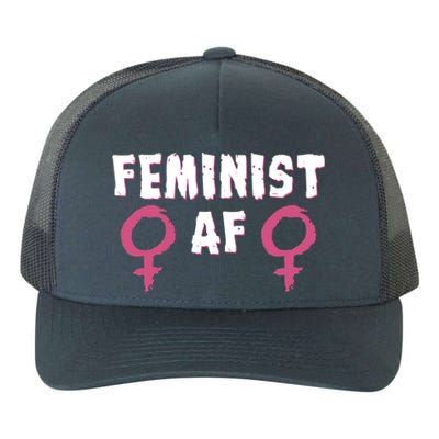 Feminist Af Tee Retro Vintage 70's Feminism Tee Great Gift Yupoong Adult 5-Panel Trucker Hat