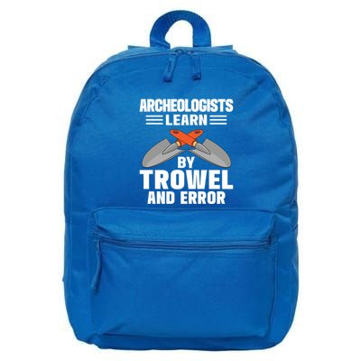 Funny Archeology Trowel And Error Antique Archeology Gift 16 in Basic Backpack
