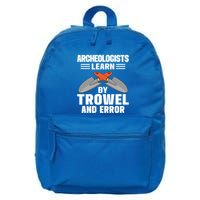 Funny Archeology Trowel And Error Antique Archeology Gift 16 in Basic Backpack
