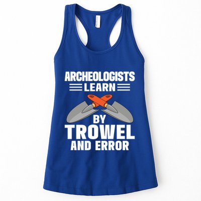 Funny Archeology Trowel And Error Antique Archeology Gift Womens Tank Top
