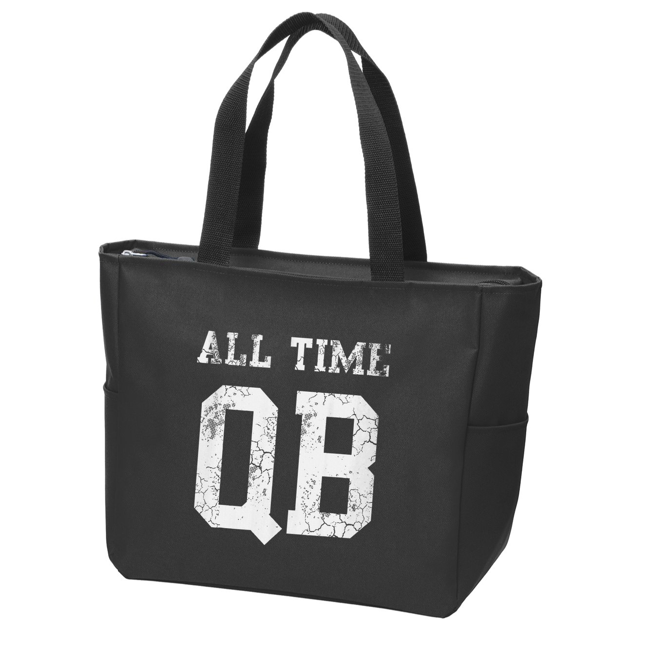 Football All Time Qb Quarterback Dad Zip Tote Bag