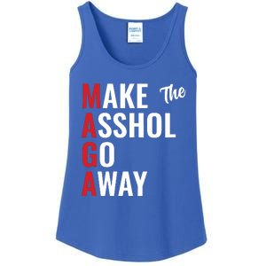 Funny Anti Trump Maga Make The Asshole Go Away Ladies Essential Tank