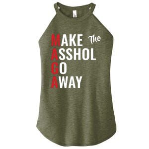 Funny Anti Trump Maga Make The Asshole Go Away Women's Perfect Tri Rocker Tank