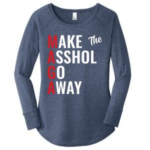 Funny Anti Trump Maga Make The Asshole Go Away Women's Perfect Tri Tunic Long Sleeve Shirt