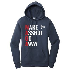 Funny Anti Trump Maga Make The Asshole Go Away Women's Pullover Hoodie