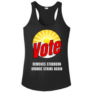 Funny Anti Trump Election Cleaner Vote Against Republicans Ladies PosiCharge Competitor Racerback Tank