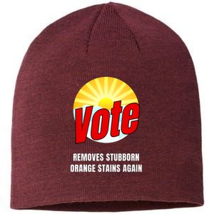 Funny Anti Trump Election Cleaner Vote Against Republicans Sustainable Beanie