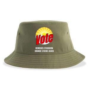 Funny Anti Trump Election Cleaner Vote Against Republicans Sustainable Bucket Hat