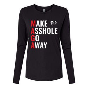 Funny Anti Trump Maga Make The Asshole Go Away Womens Cotton Relaxed Long Sleeve T-Shirt