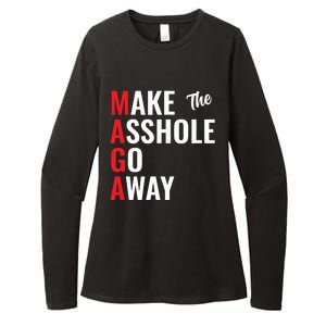 Funny Anti Trump Maga Make The Asshole Go Away Womens CVC Long Sleeve Shirt