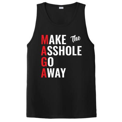 Funny Anti Trump Maga Make The Asshole Go Away PosiCharge Competitor Tank