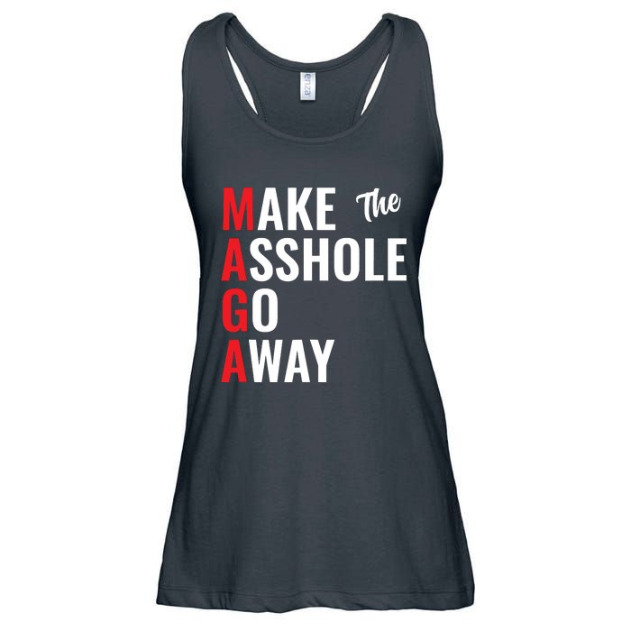 Funny Anti Trump Maga Make The Asshole Go Away Ladies Essential Flowy Tank