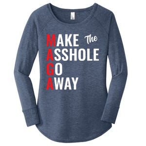 Funny Anti Trump Maga Make The Asshole Go Away Women's Perfect Tri Tunic Long Sleeve Shirt